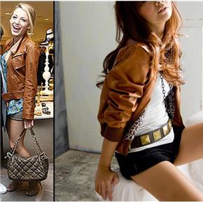 Brown Pleather Jacket